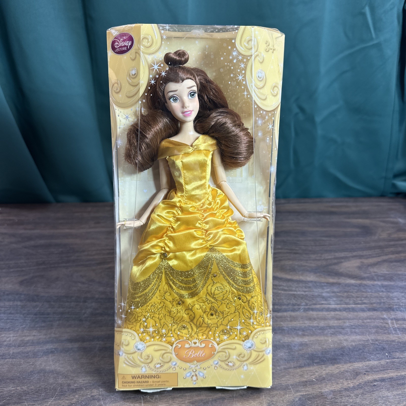 Disney Store Princess Belle Doll Classic Beauty and the Beast NEW (Box Damage)