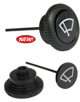 Wiper Switch Knob Black - Fits VW Type 1 Bug Ghia 1968-Up, T-3 68-71 T-2 68-72