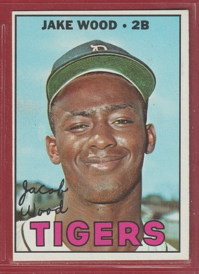 1967 Topps #394 Jake Wood - Detroit Tigers - Set Break - 289   