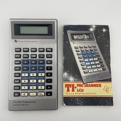 Texas Instruments Ti LCD Programmer Taschenrechner Vintage 1982