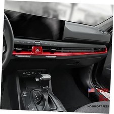 Dashboard Middle Air Conditioner Vent Cover Trim Car Interior Compatible Red