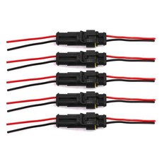 2 Pin Way 16 AWG Waterproof Electrical Wire Connector Plug Automotive Wire Conne