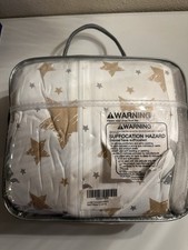 DHZJM Star Pattern Baby Lounger Cover, Unisex, White/Blue/Gray/Black