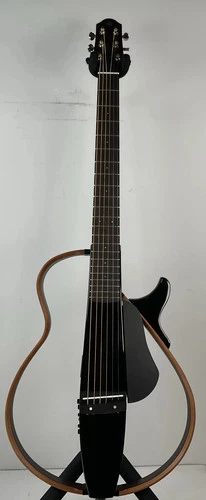 Yamaha SLG200S Silent Steel Guitar Translucent Black - Broken headstock