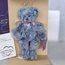 Annette Funicello Super Rare "Flower Fairy" Bear In Blue. Limited Edition W COA