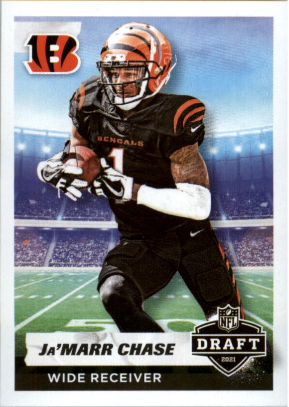 2021 Panini Stickers #33 Ja'Marr Chase DRAFT - FB