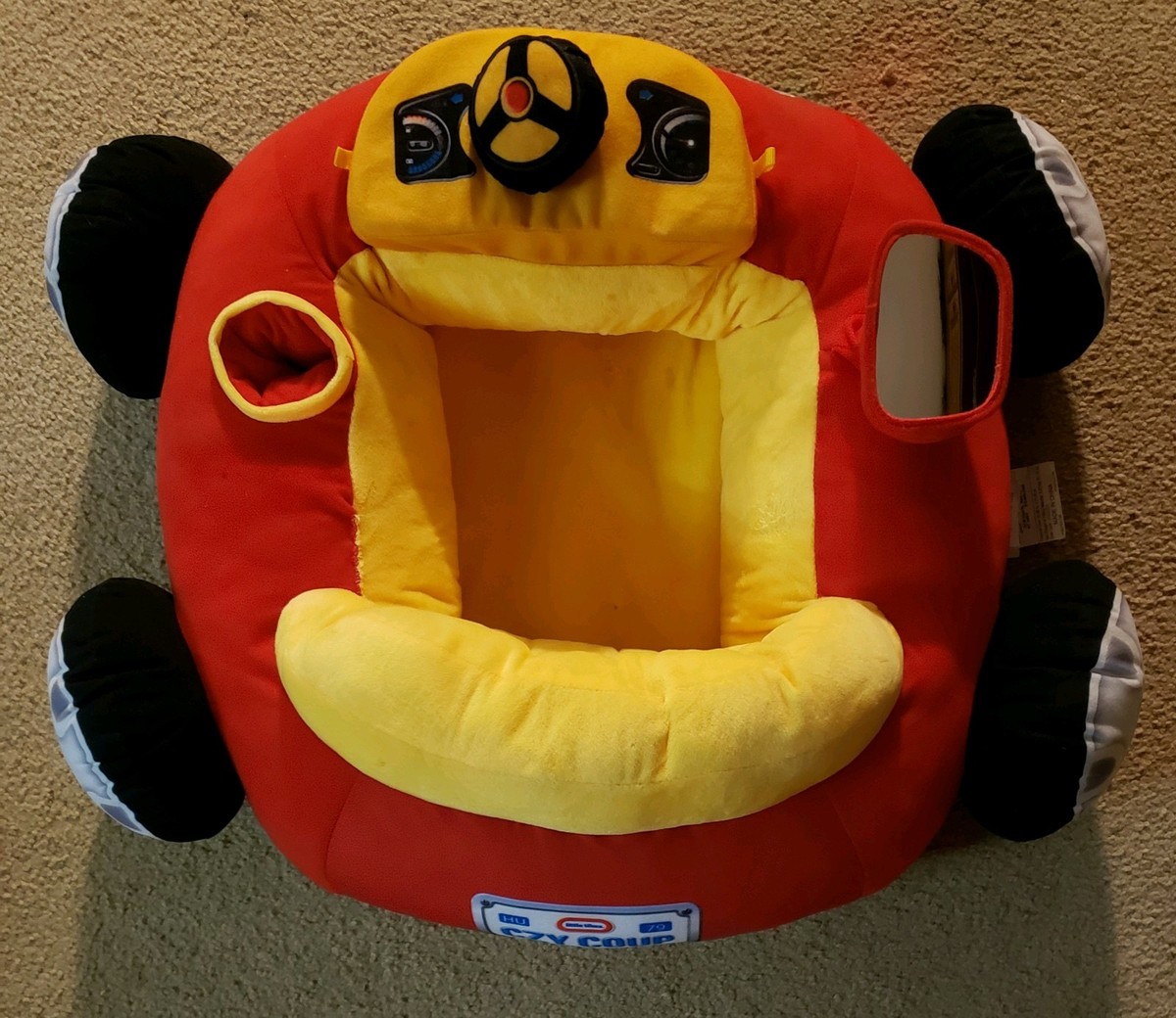 Little Tikes Cozy Coupe Plush Activity Car Baby Floor Play Chair