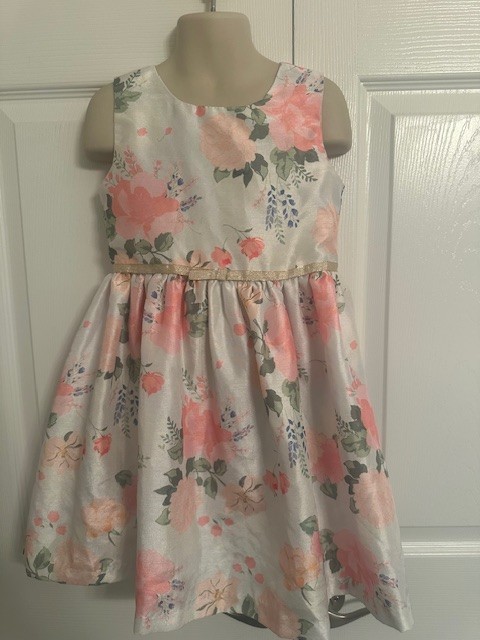 Bonnie Jean Size 6 Girls Multicolor Pink Floral Sleeveless Dress