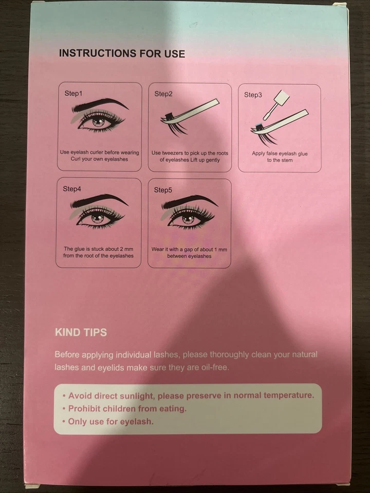 Kit de extensión de pestañas hágalo usted mismo, kit 30D-40D sin pegamento Foto 3 de 4