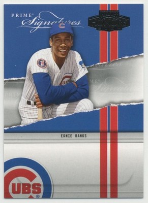 Ernie Banks 2004 Playoff Honors Prime Signatures /2500 #PS-37 Chicago Cubs