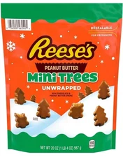 Reese’s Unwrapped Mini Trees 20 oz Pouch – Milk Chocolate Peanut Butter Holiday