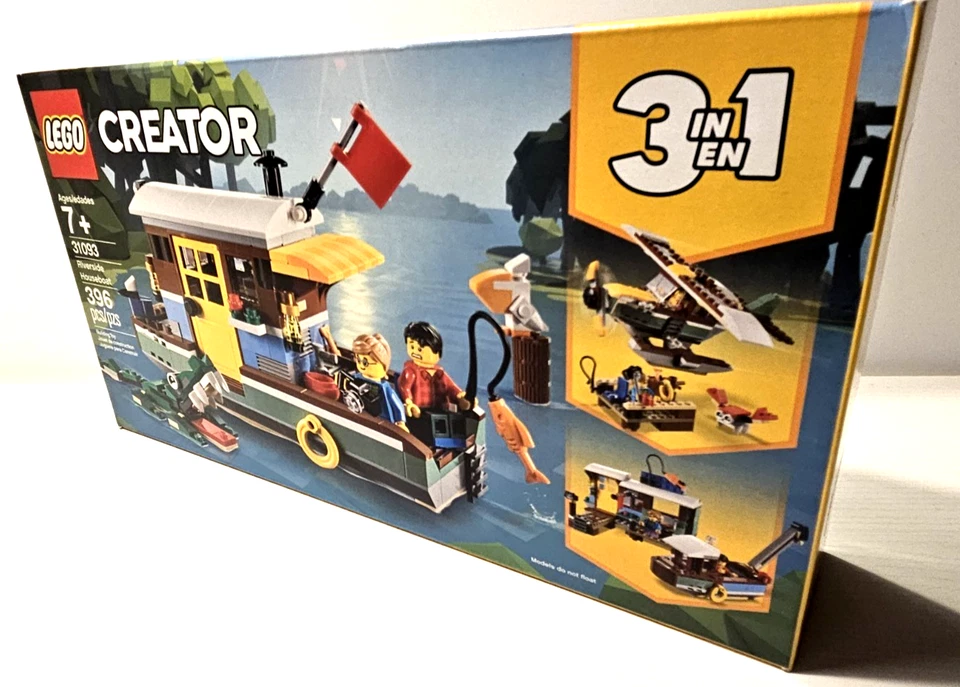 LEGO CREATOR 3 in 1:✨Riverside Houseboat (31093) Brand New/Sealed RETIRED '22 - Image 3 of 4