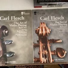 Lot 2 Art of Violin Playing: Book One  Book Two paperback Carl Flesch
