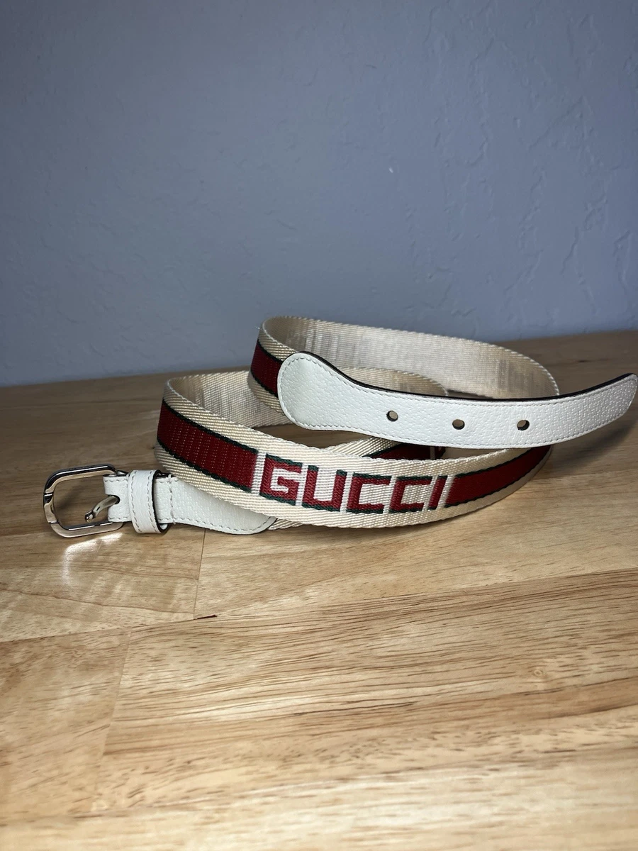 Gucci Leather White Belts for Men for sale | eBay