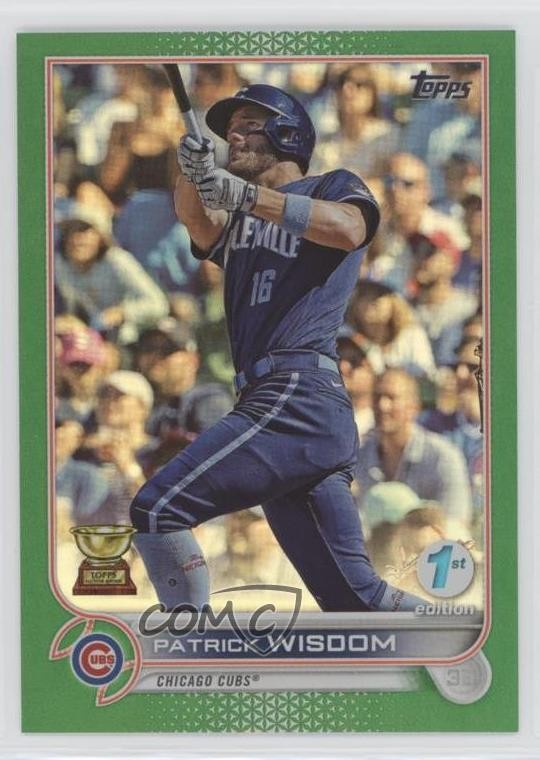 2022 Topps Series 1 1st Edition Green /150 Patrick Wisdom #271 0q0m
