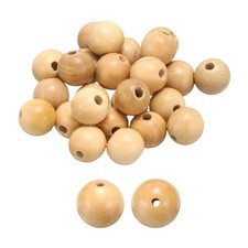 100pcs 6mm Boxwood Round Polished Wooden Loose Beads for Craft