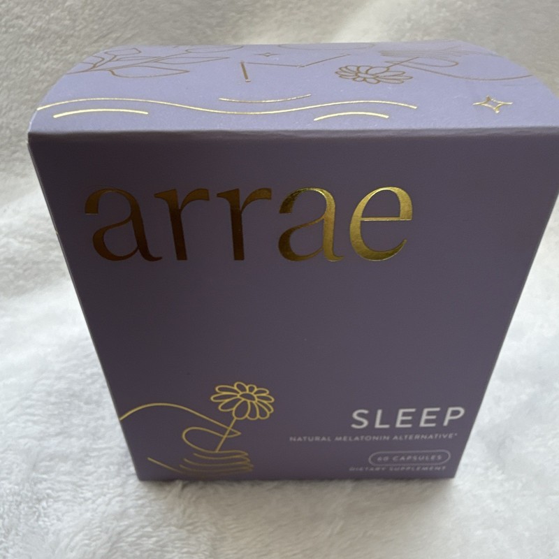 Arrae Sleep Capsules Melatonin-Free Alternative Sleep Aid, 60 Count (Purple)