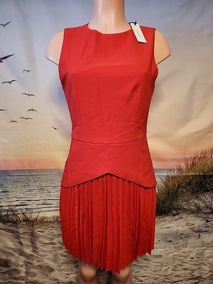 Nwt Commense Women s Size Small  Red Color Formal Dress With Zipper.