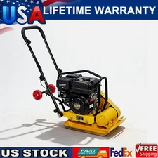 7HP Plate Compactor Rammer 22"x16" ,212CC Vibratory Compaction Tamper 5600 VPM