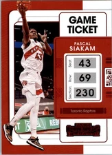 2021-22 Panini Contenders Game Ticket Red #31 Pascal Siakam - BSK