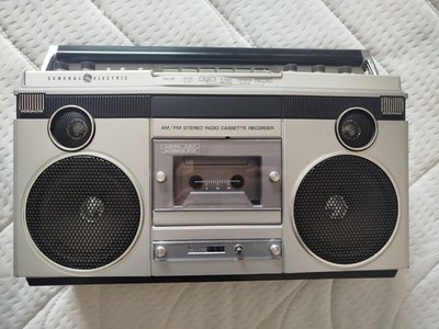 Vintage General Electric GE Ghettoblaster AM/FM Kassettenspieler/Recorder 