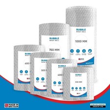 Clear Bubble Wrap (Pick Any Size 300MM to 1000MM) Lightweight Bubble Shipping