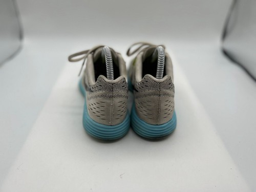 Nike LunarTempo Sneaker Women's Sz 7 Gray Aqua Mesh Running Shoes 705462-100 - Picture 2 of 6