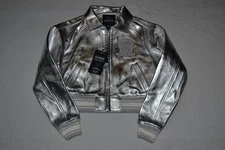 AUTHENTIC AVIREX WOMEN'S LIMITED EDITION CROPPED METALLIC ICON JACKET ALL SIZES