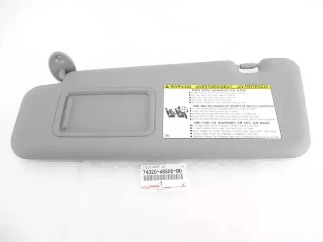 2011-2013 Toyota Highlander Drivers Side Grey Sun Visor OEM Part