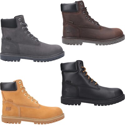 Herren Timberland Sicherheitsstiefel Iconic Pro Leder Legierung Zehenkappe Arbeitsschuhe