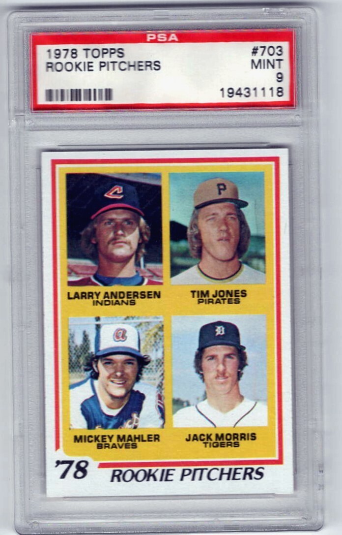1978 Topps #703 Jack Morris Rookie Card PSA 9 Mint Centered