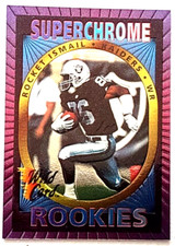 1993 Wild Card Super Chrome Football Card Rocket Ismail #37 Rookie Card Rc. rookie card picture