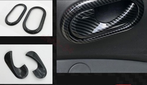 For Smart Fortwo Carbon fiber Interior Accessories Whole Kit Covers Trim 27PCS - Picture 4 of 12