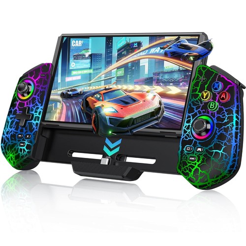 Switch Controller with Hall Joystick for Nintendo Switch/OLED Wired Remote W/RGB