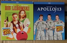 Apollo 13 Big Lebowski w Pop Art SLIPCOVERS BLU RAY LOT BRAND NEW FACTORY SEALED