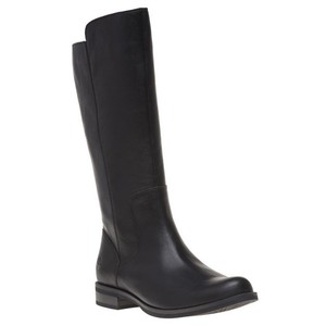 de Black mujer Timberland para Botas cuero Zip altas Magby Flats Tall P6g65qwx