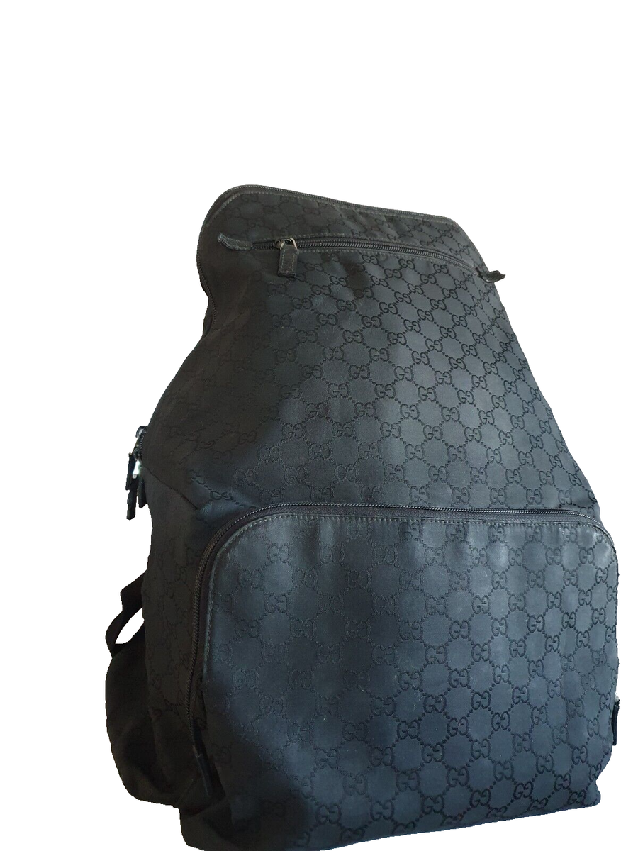⭐️GUCCI ブラック バックパック 黒 ⭐️ Authentic Gucci black backpack | eBay