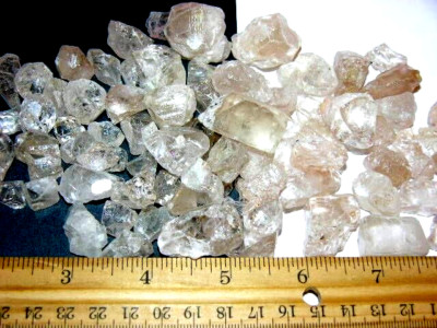 Topaz crystal  natural faces points Afghanistan  1/4 pound lots