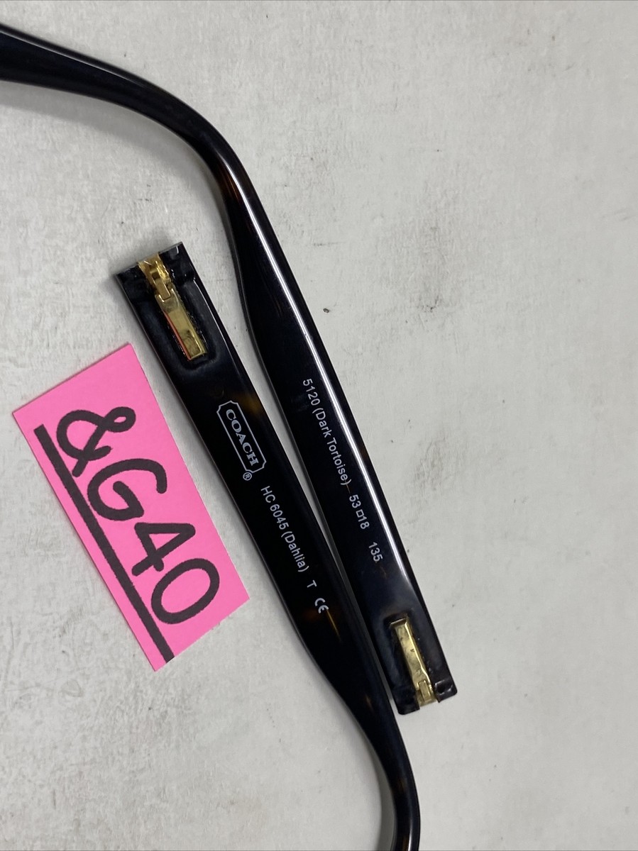 COACH HC 6045 DAHLIA DARK TORTOISE 5120 135mm TEMPLE ARM COACH HC 6045 DAHLIA DARK TORTOISE 5120 135mm TEMPLE ARM