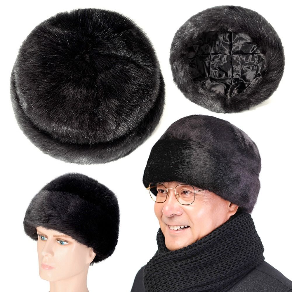 APL Cappello pelliccia tinta unita pelliccia sintetica cappello caldo moda donna secchio cappelli donna