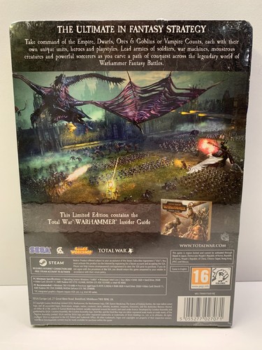 TOTAL WAR WARHAMMER LIMITED EDITION - PC COMPUTER - NUOVO SIGILLATO NEW SEALED - Picture 3 of 14