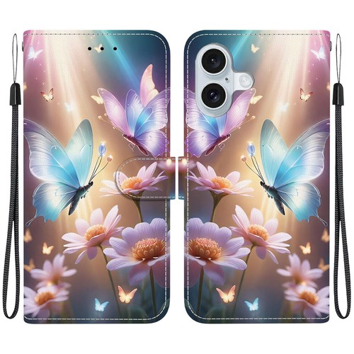 Luxury Flower Butterfly Lion Cat Painted Flip Wallet Cover Case for 14 Pro Max - Picture 32 of 32