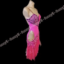 jz Handmade Women Samba Ballroom Swing Salsa Rumba Latin Dance Dress RHYTHM