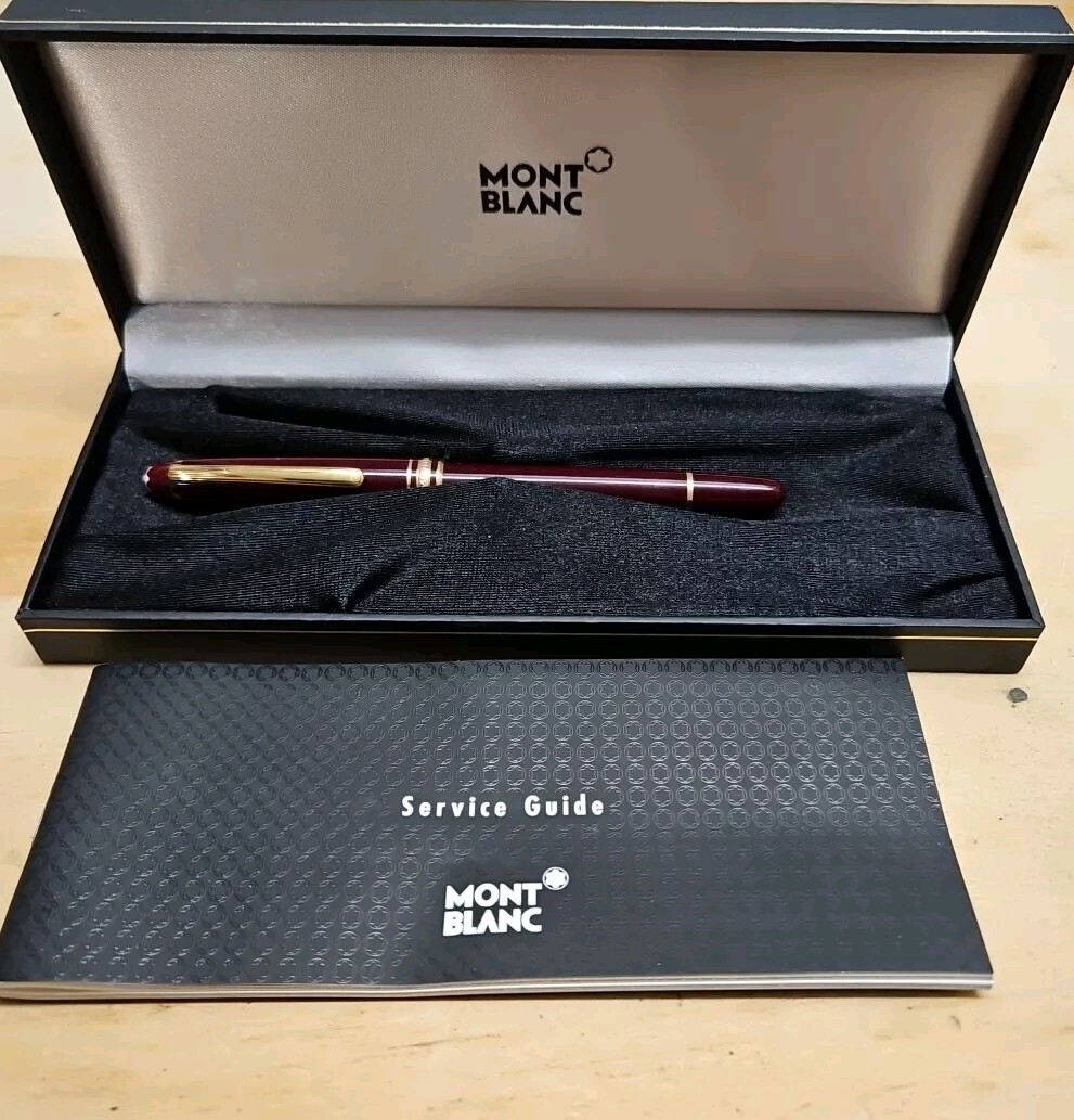 Vintage MONTBLANC Meisterstuck Burgundy Red 163R Rollerball Pen