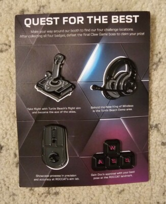 Turtle Beach x ROCCAT Exclusive PAX East 2023 Pins