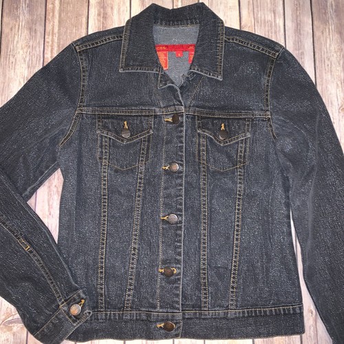 BCBGMAXAZRIA Womens Gray Denim Jean Jacket Size S Small - Picture 2 of 7
