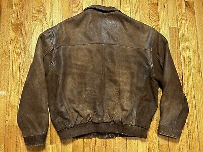 VTG 90's Banana Republic Distressed Leather Suede Brown VTG 90's Banana Republic Distressed Leather Suede Brown