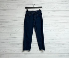 John galt jeans womens size small straight leg tapered fit high rise dark wash 