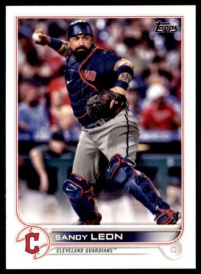 2022 TOPPS SANDY LEON CLEVELAND GUARDIANS #353