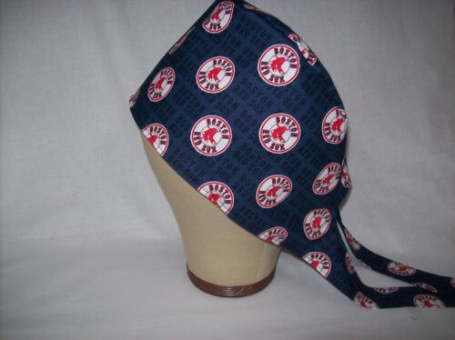 Men/Women Surgical Scrub Cap Lined  Boston Very Cool Blue - Picture 1 of 3